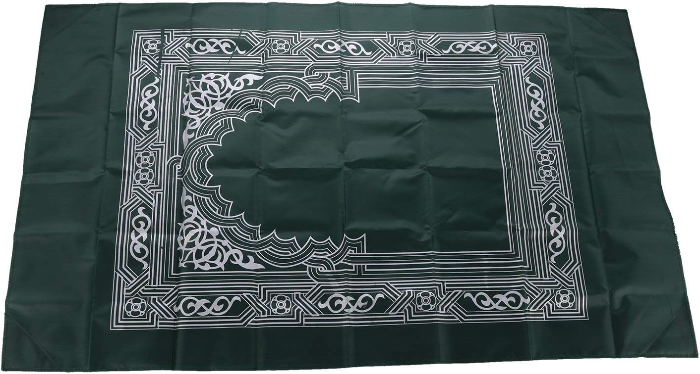 H2NOVA 2 Pieces Portable Travel Prayer Mat with Compass, Waterproof Polyester Prayer Rug, Muslim Travel Prayer Mat, for Ramadan Gifts (60cm×100cm)